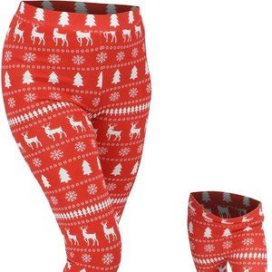 NWOT UniqueBaby Shop Reindeer Snowflake 3T leggins